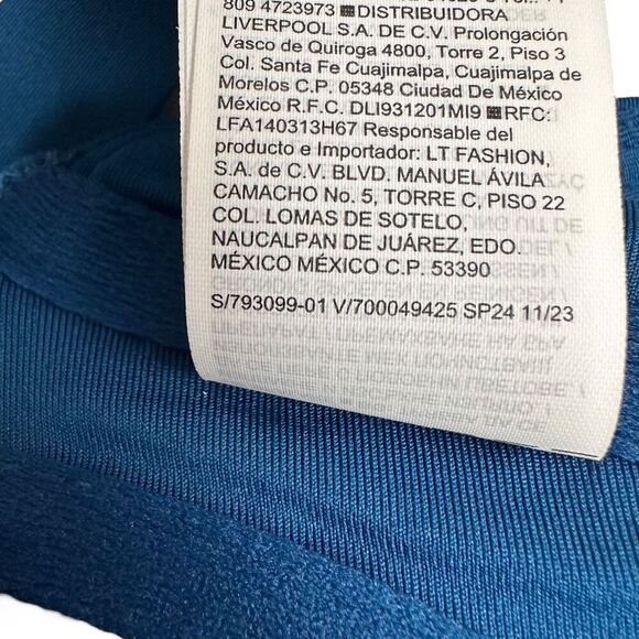 Athleta Square Neck V Bra Cup Bikini Top Dark Lapis Blue size 34 B/C NWOT - Picture 8 of 9